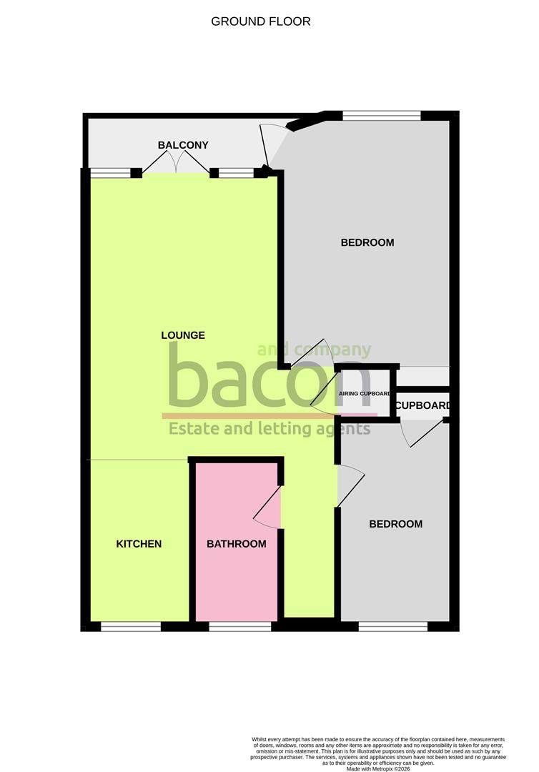 Floor Plan | Apartment | Stoke Abbott Road, Worthing | For Sale